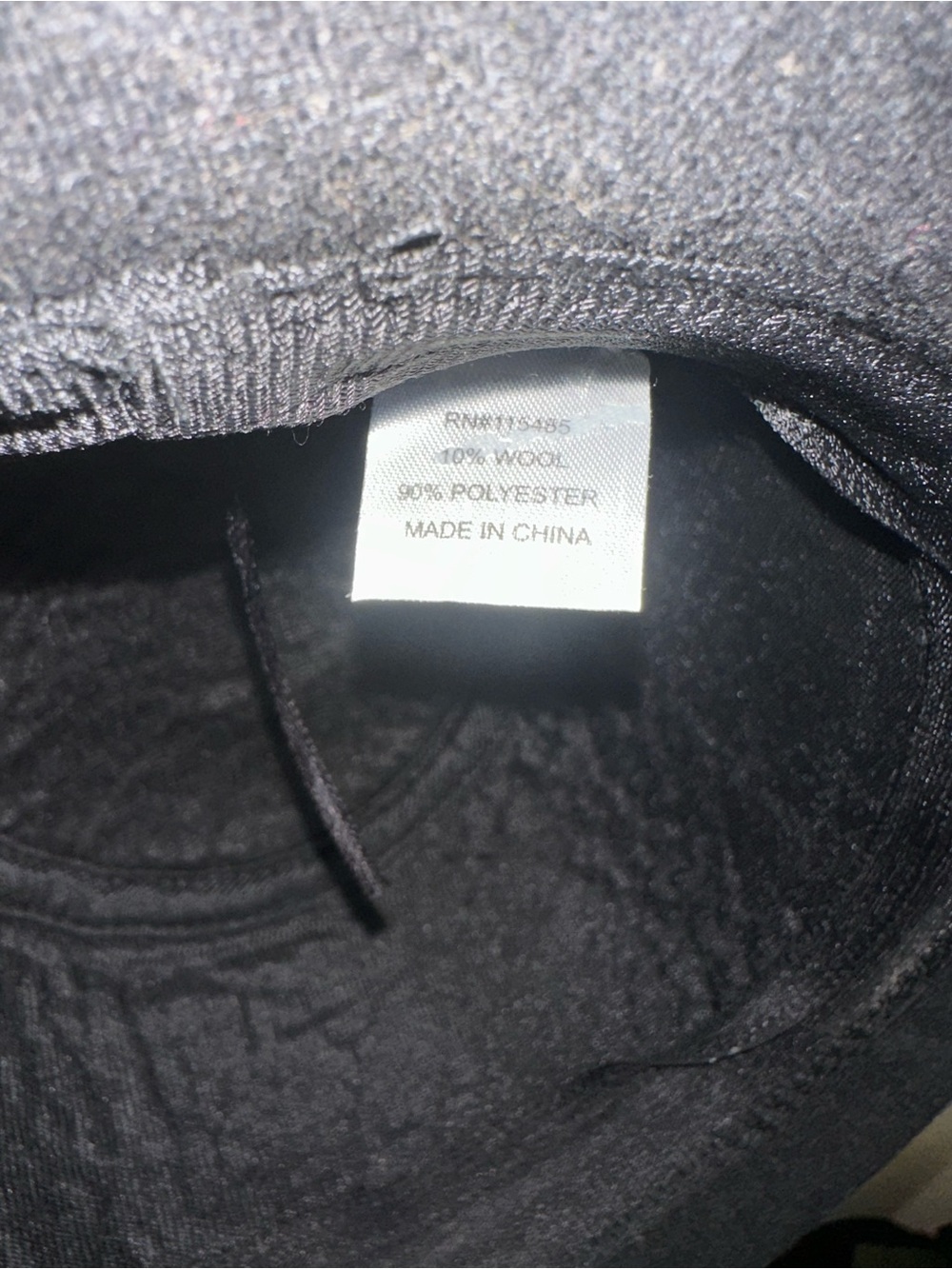 Classic Black Women's Wool Cloche Hat - Picture 6 of 7